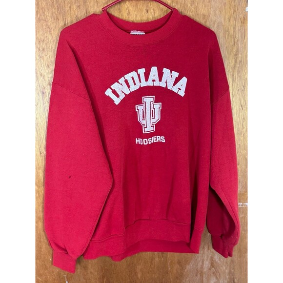 Vintage‎ Indiana University IU Hoosiers Jerzees Crewneck Sweater XL USA - Picture 1 of 9